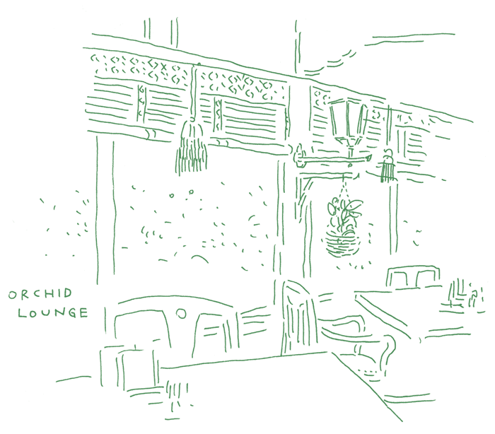 富士屋ホテルのラウンジ